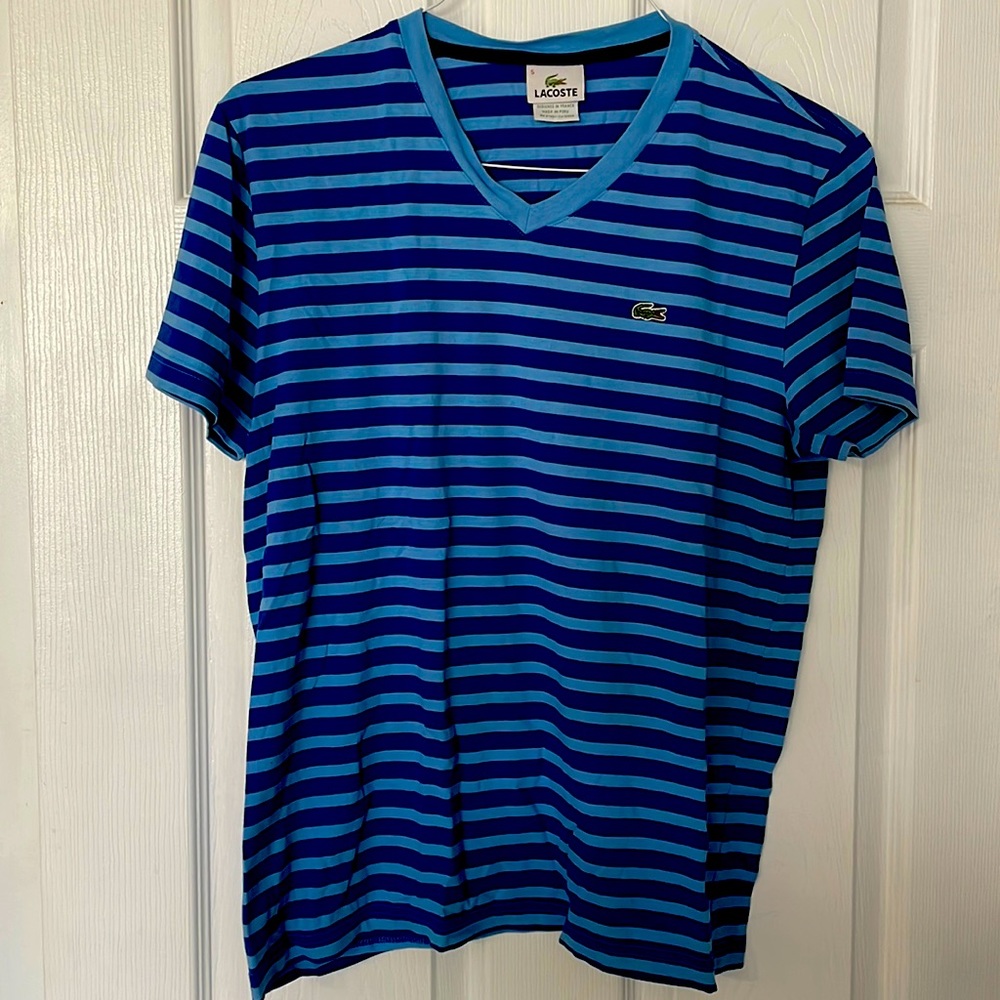 Men’s Striped Lacoste T-shirt